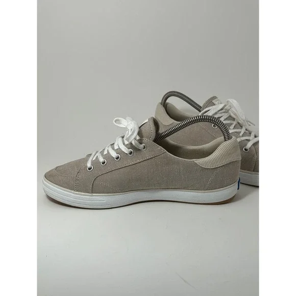 Keds Center II Tan Canvas Low Top Sneakers Womens Size 8 WF67057 - Picture 4 of 12